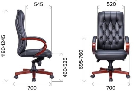 Кресло руководителя Everprof Monaco Wood Эко