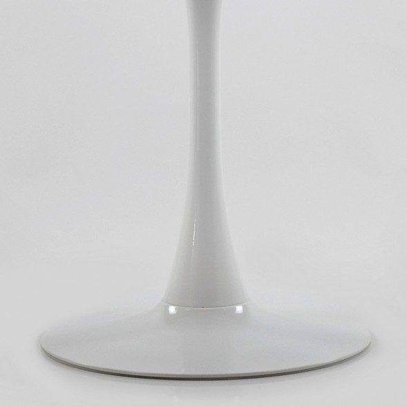 Стол Barneo T-3 Tulip style, MDF, H-75cm - круг диаметр 100см, RAL9003 белый, каркас RAL9003 белый