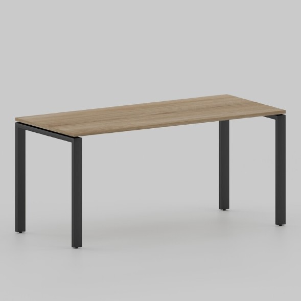 Стол Лофт 1400х600 на П-образных опорах, черный