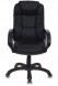 Кресло руководителя Бюрократ CH-839 черный Leather Black эко.кожа крестов. пластик