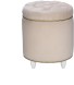 Пуф Leset Classic-02 круглый молочный