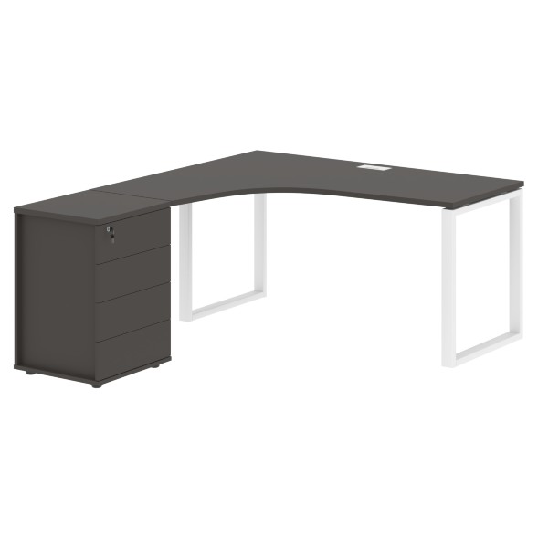 Стол эргономичный с тумбой EQCET 1518(L) 1560х1880х750 EDIS