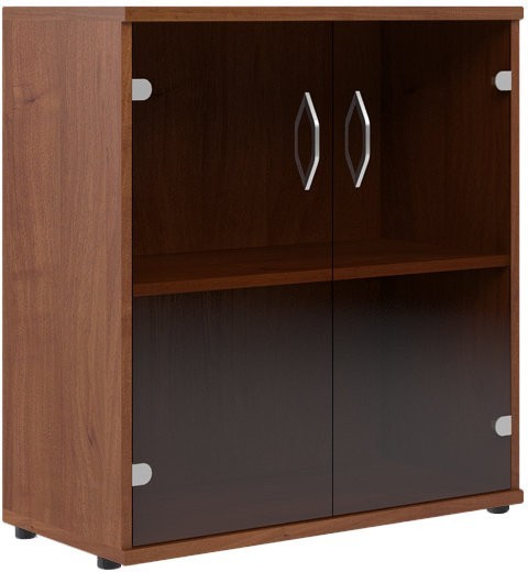 Шкаф со стеклянными дверьми СТ-3.2 Орех Французcкий 770*365*823