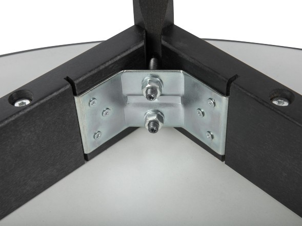 Стол Орион 900*900 черный 