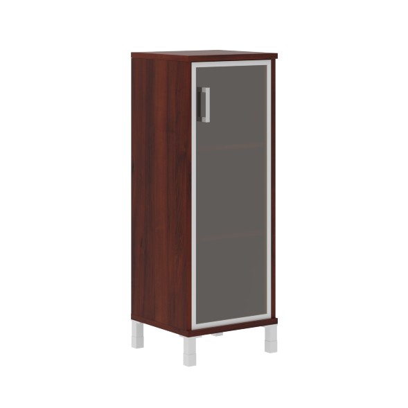 Шкаф-колонка средняя со стеклянной дверью в AL-рамке B 421.7(R) 475х450х1286 BORN