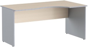 Стол криволинейный СА-1Пр Беларусь Клен/Металлик 1600*900(720)*755 IMAGO