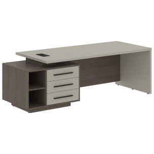 Стол руководителя с тумбой VCT 2390(L) 2300х900х750 VELION